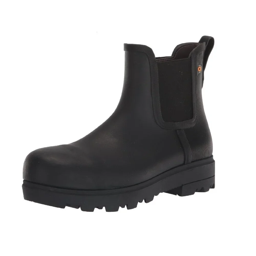 Bogs Womens Laurel Chelsea Safety Toe Boot Industrial, Black, 11
